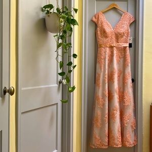 NWT pink lace dress/gown — with pockets!